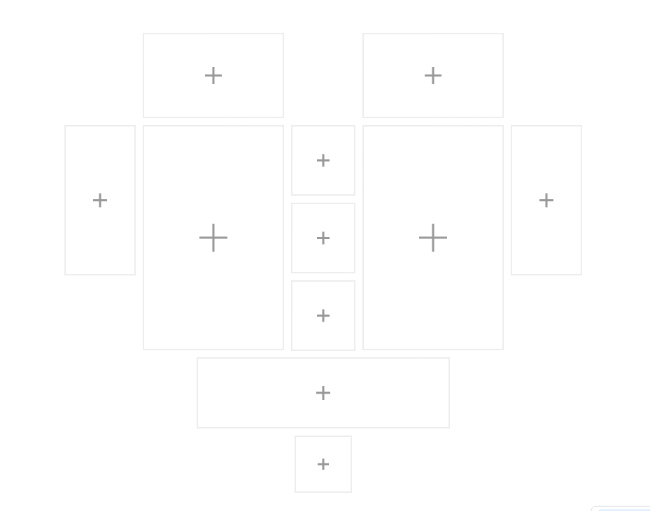 Heart-shaped collage layout 1